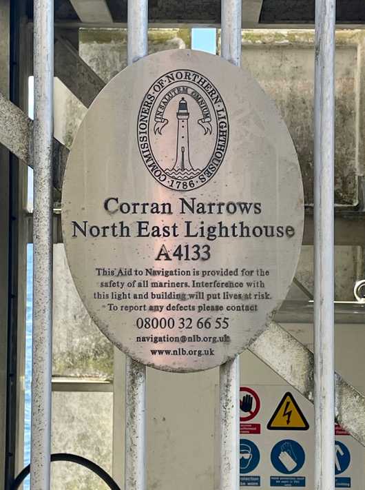 Corran Narrows North East Lighthouse
