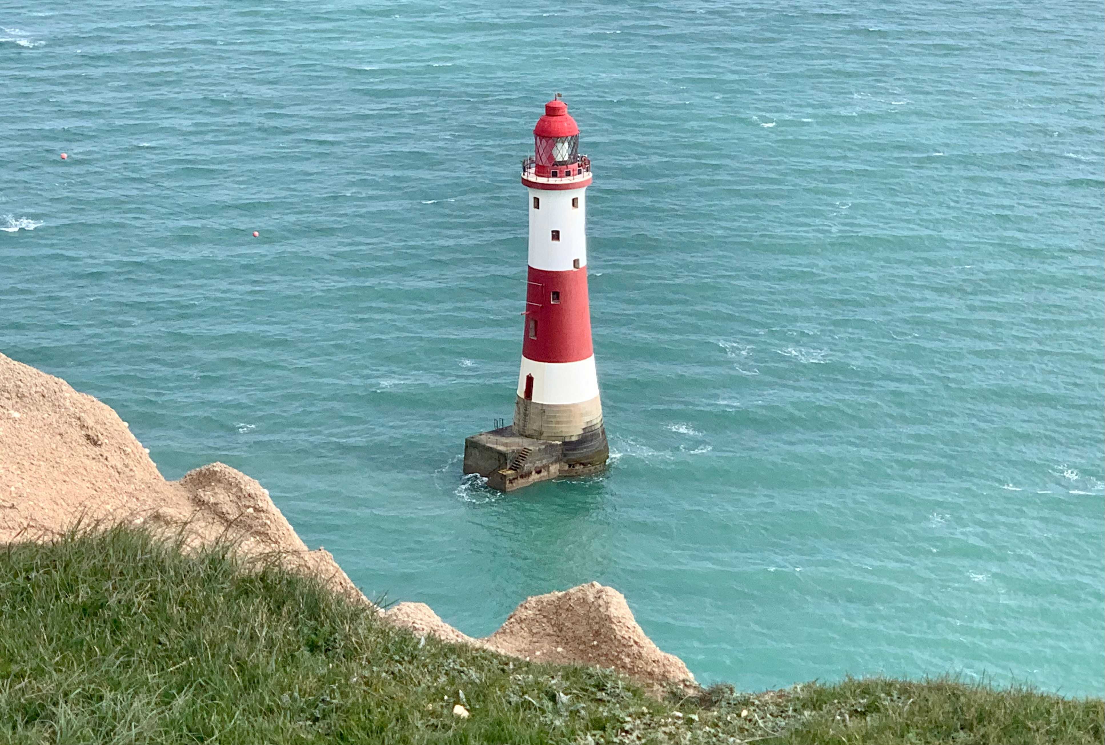 The famous beachy head lighthouse